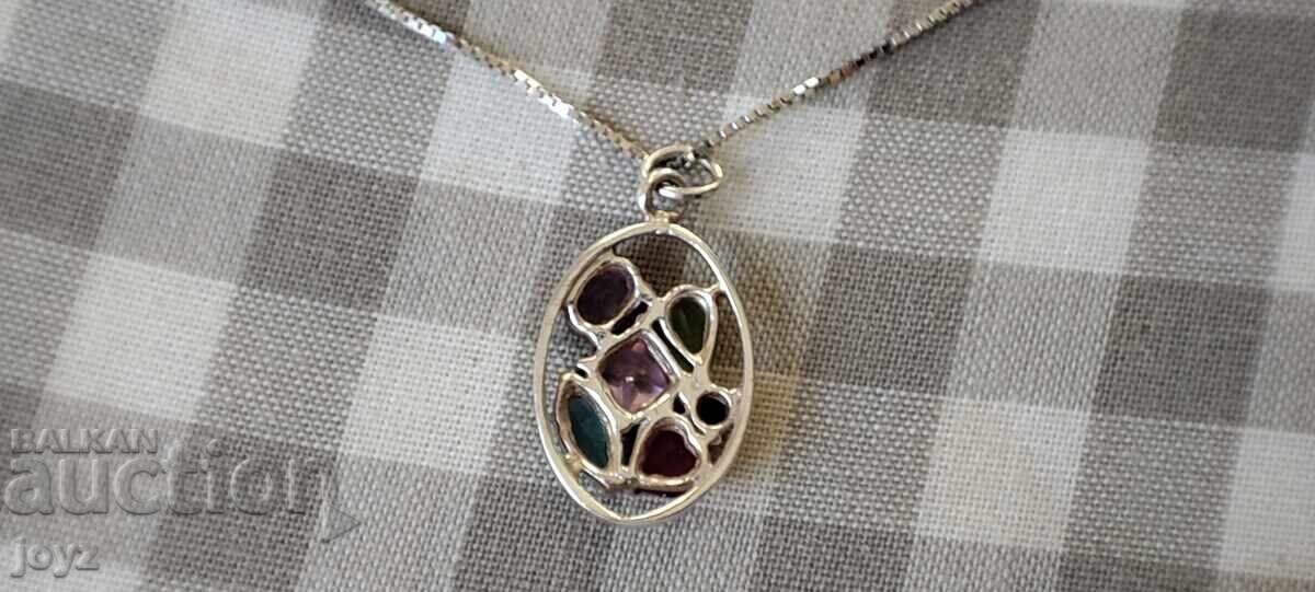 Δημοπρασία ΚΟΛΙΕ ΑΣΗΜΕΝΙΟ ΜΕ ΠΟΛΥΧΡΩΜΑ ΖΙΡΚΟΝΙΑ 3,39 γρ. / δείγμα 925 Δημοπρασία ΚΟΛΙΕ ΑΣΗΜΕΝΙΟ ΜΕ ΠΟΛΥΧΡΩΜΑ ΖΙΡΚΟΝΙΑ 3,39 γρ. / δείγμα 925