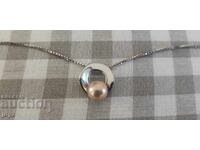 SILVER NECKLACE with PEARL 2.97 g./925 SALVATION