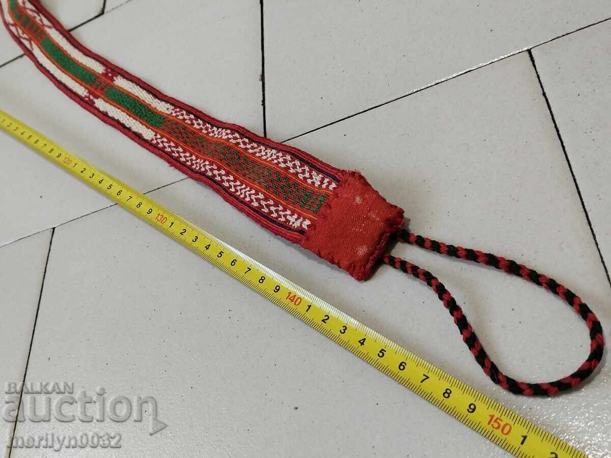 Παλιά χειροποίητη στολή ζώνη ζώνης 1,50 μέτρων - 5