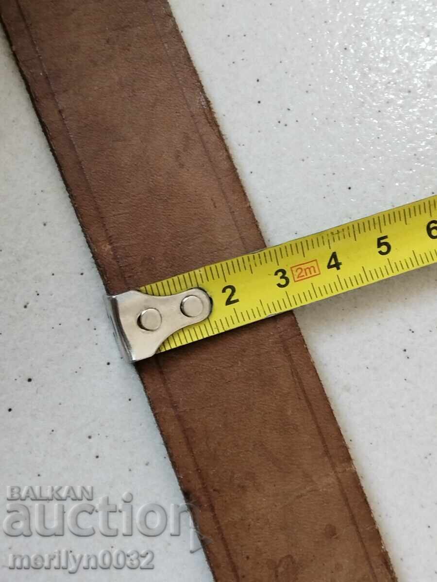 Leather strap prototype belt World War I uniform - 5 Leather strap prototype belt World War I uniform - 5
