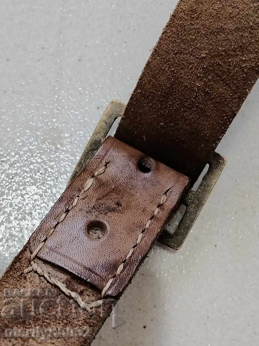 Leather strap prototype belt World War I uniform - 7 Leather strap prototype belt World War I uniform - 7