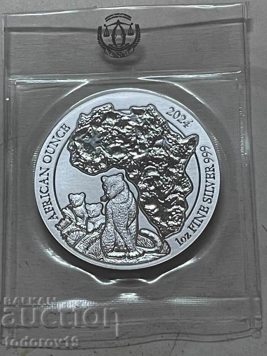 Δημοπρασία Silver 1 oz Cheetah Rwanda 2024 Δημοπρασία Silver 1 oz Cheetah Rwanda 2024