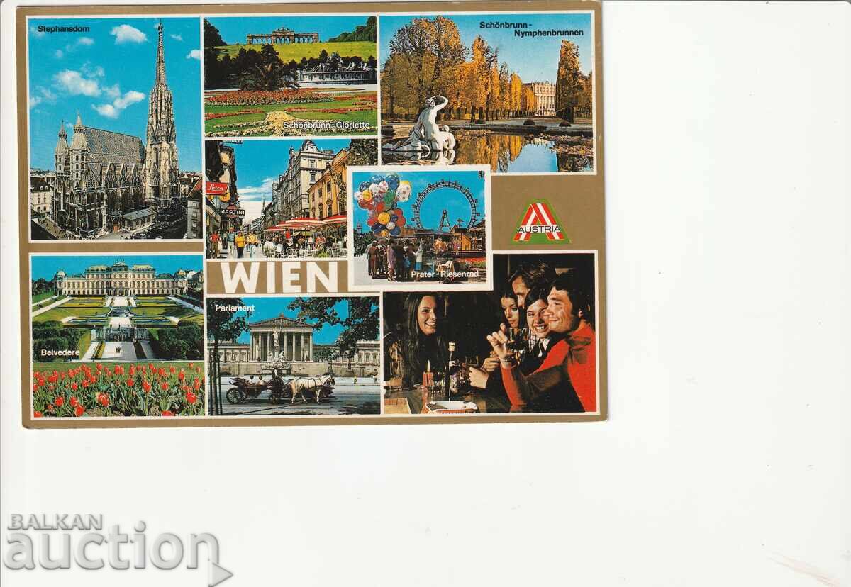 Austria PC view from VIENNA with a stamp of 6 shillings. Austria PC view from VIENNA with a stamp of 6 shillings.