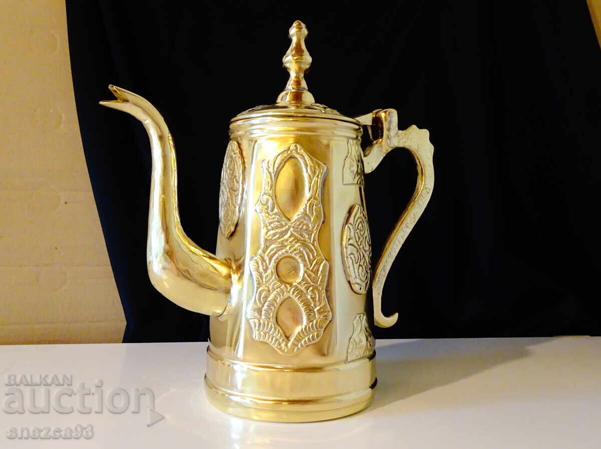 Auction  Persian Jug, Teapot with Appliques 1.11 kg