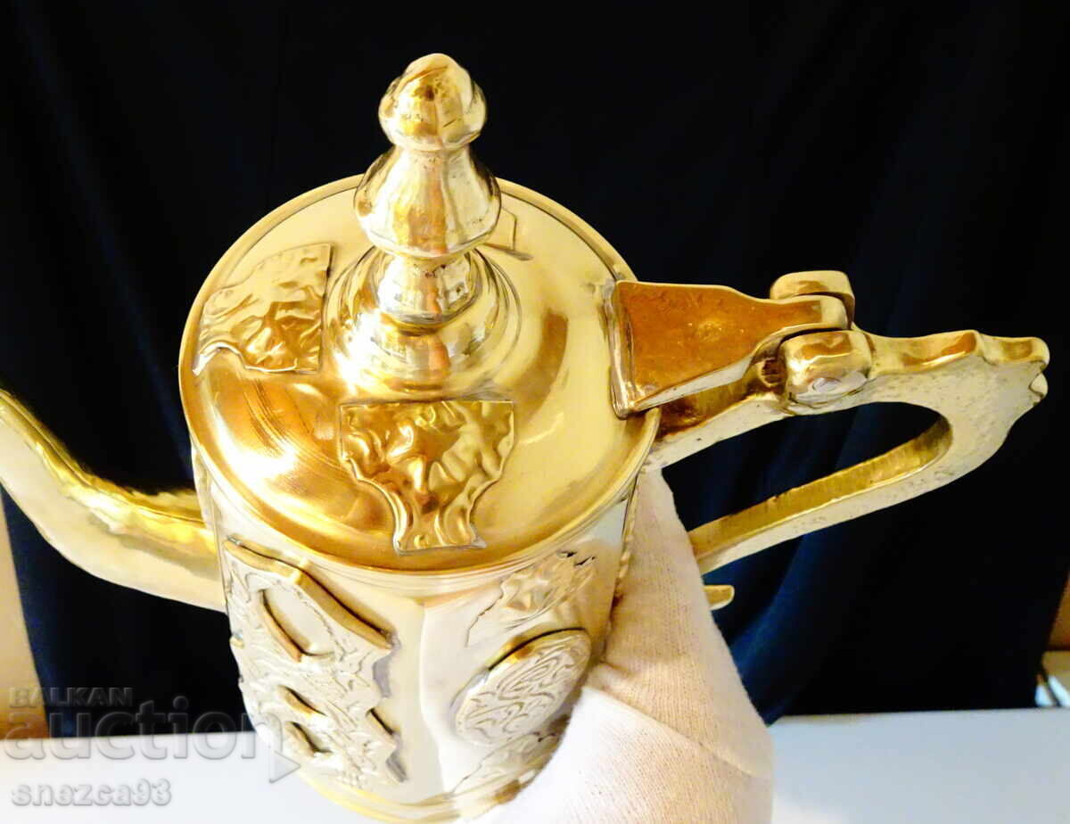 Persian Jug, Teapot with Appliques 1.11 kg - 5