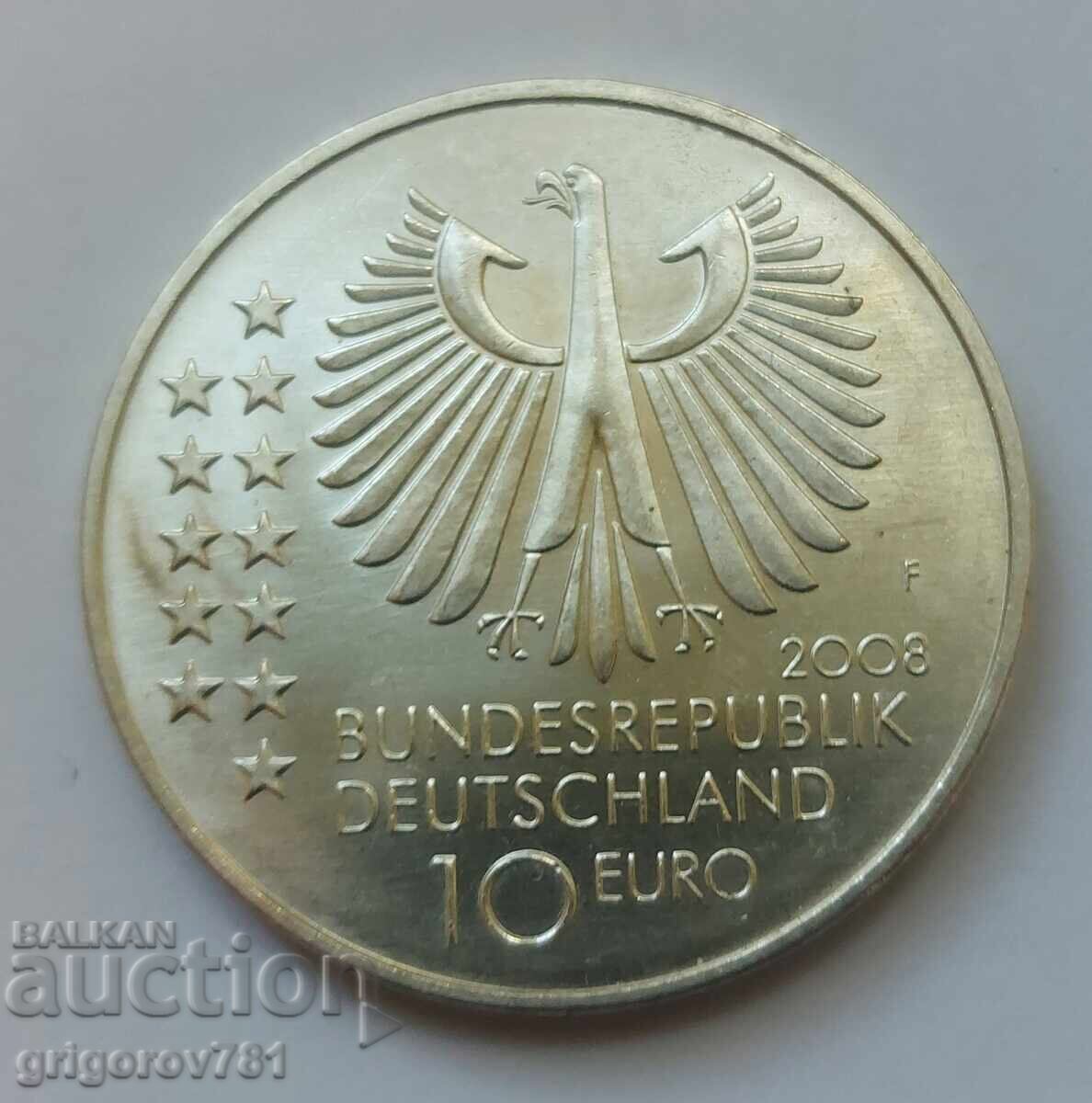 10 евро Германия 2008 F - сребърна монета #2 с цена € 29.14 | 56.99 лв. 10 евро Германия 2008 F - сребърна монета #2 с цена € 29.14 | 56.99 лв.