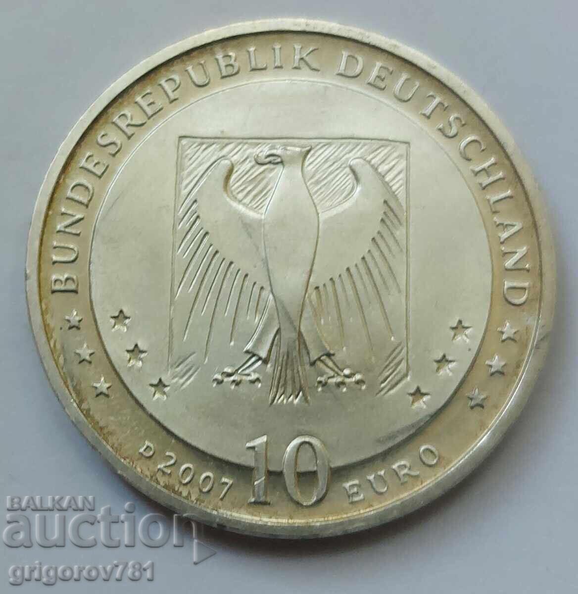 10 euro Germania 2007 D - Moneda de argint #5