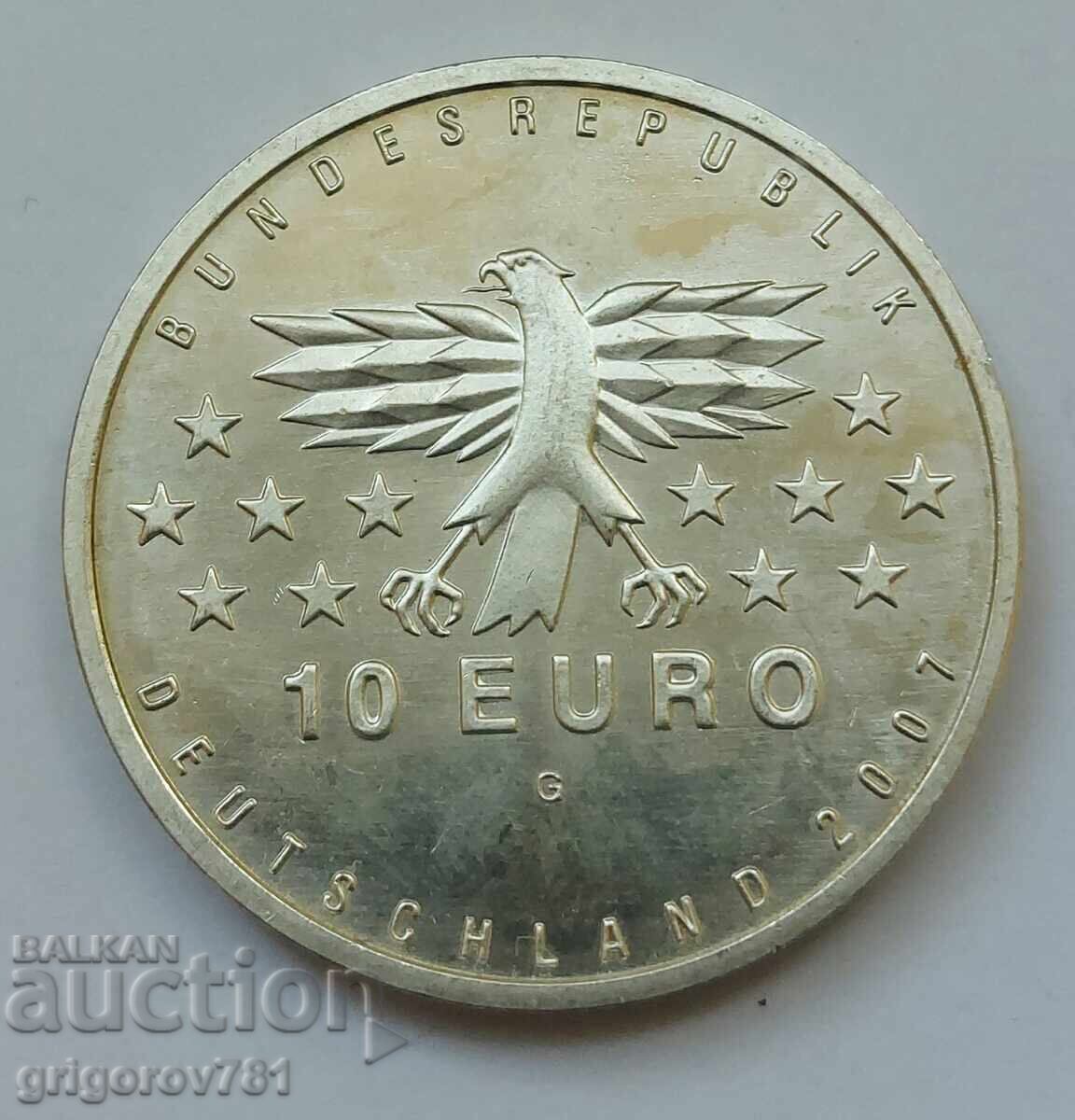 10 Ευρώ Γερμανία 2007 G - Ασημένιο νόμισμα #7 με τιμή € 29.14 | 56.99 BGN