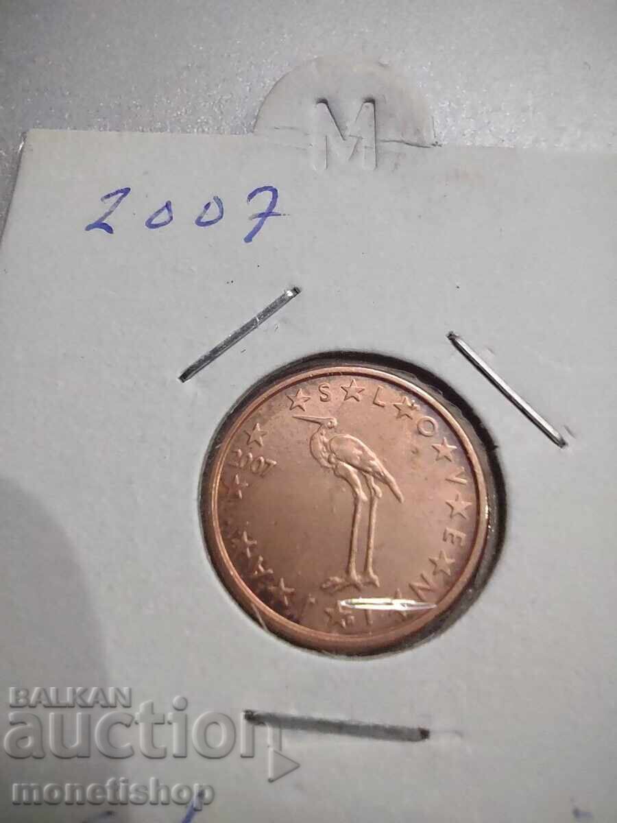Auction Selection of 1-2 and 5 Eurocents - SLOVENIA - UNC 2007. Auction Selection of 1-2 and 5 Eurocents - SLOVENIA - UNC 2007.