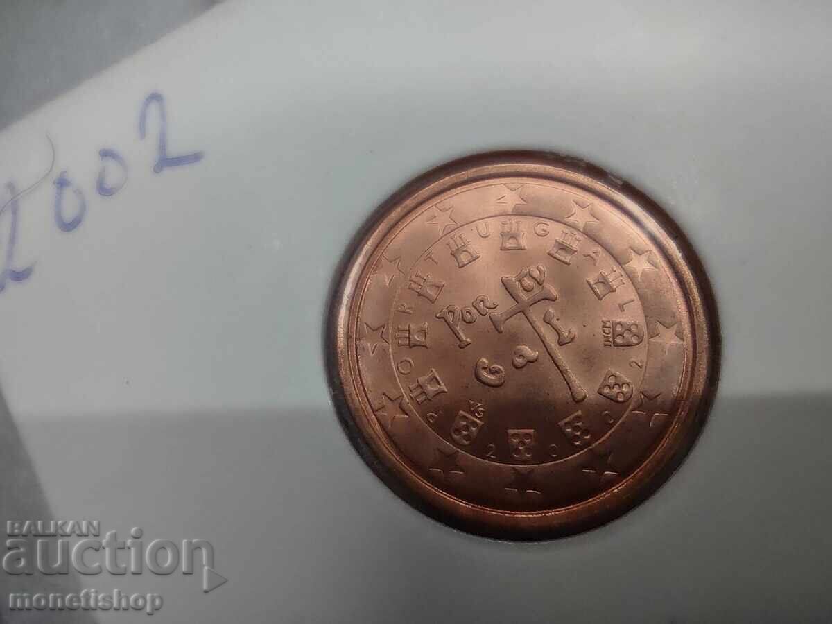 Delivery of Selection of 1-2 and 5 Eurocents - Portugal - UNC 2002. Delivery of Selection of 1-2 and 5 Eurocents - Portugal - UNC 2002.