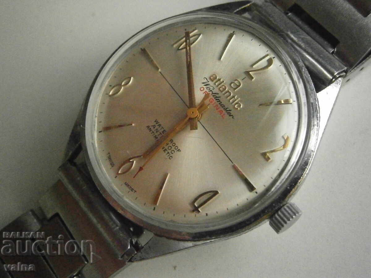 ATLANTIC, Worldmaster, FHF/ST 96, Swiss made, kasa 37,2mm με τιμή 190.00 BGN | € 97.15 ATLANTIC, Worldmaster, FHF/ST 96, Swiss made, kasa 37,2mm με τιμή 190.00 BGN | € 97.15