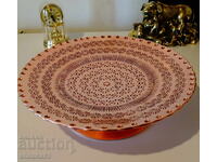 Copper fruit bowl 2 kg., copper cake tray