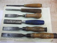 Lot of 6 pieces of English carpenter's chisels