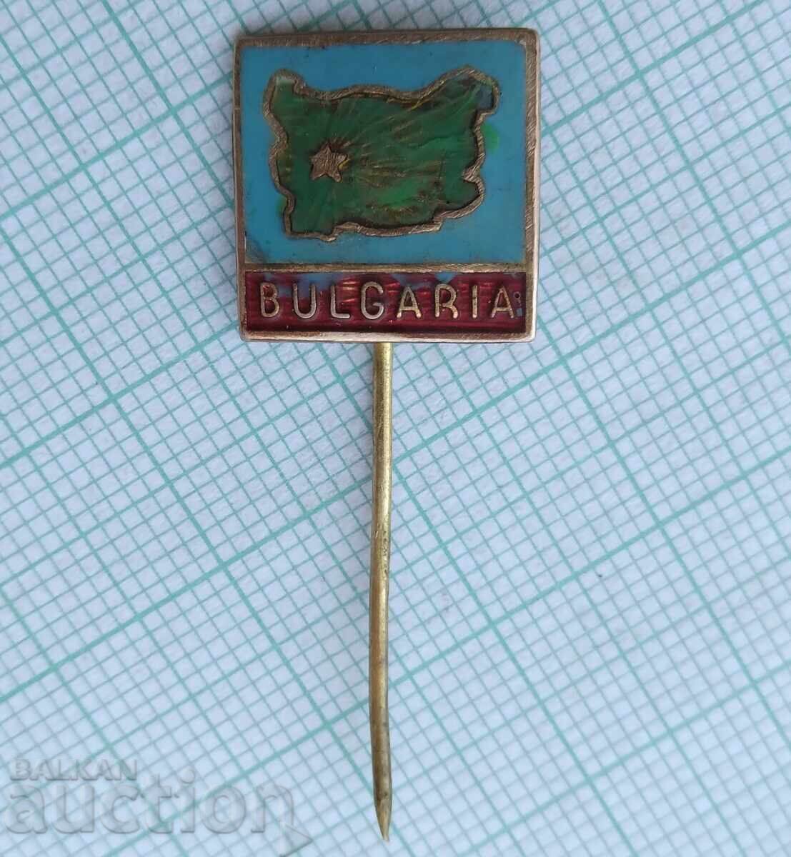 17945 Badge - Map of Bulgaria - bronze enamel with price 4.00 BGN | € 2.05 17945 Badge - Map of Bulgaria - bronze enamel with price 4.00 BGN | € 2.05