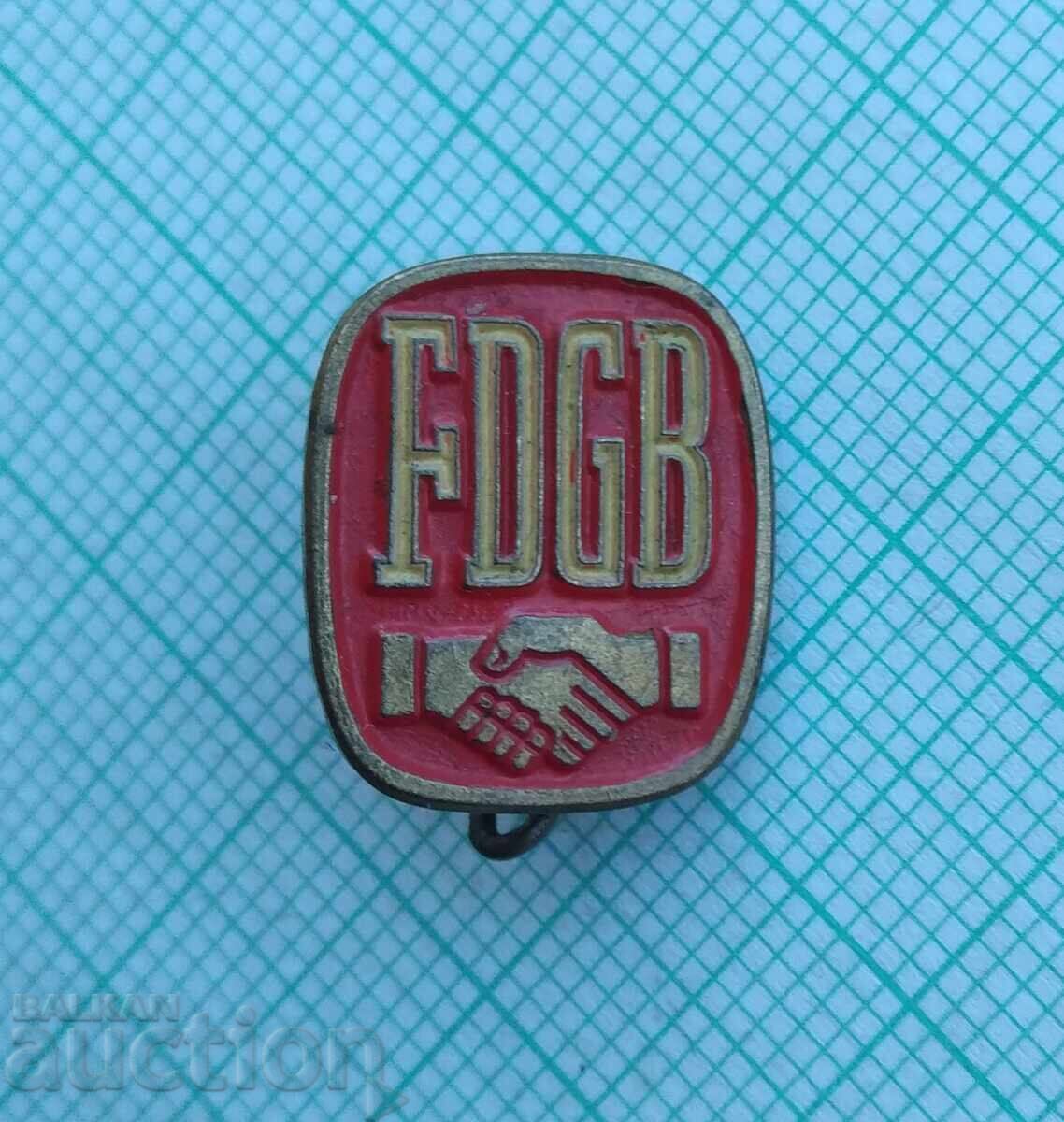 17953 Badge - FDGB with price 2.00 BGN | € 1.02 17953 Badge - FDGB with price 2.00 BGN | € 1.02