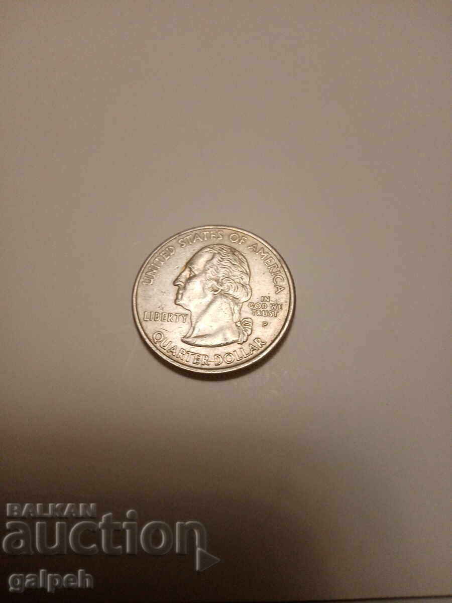 COIN USA - 25 cents 2002 - 2 leva with price 2.00 BGN | € 1.02 COIN USA - 25 cents 2002 - 2 leva with price 2.00 BGN | € 1.02