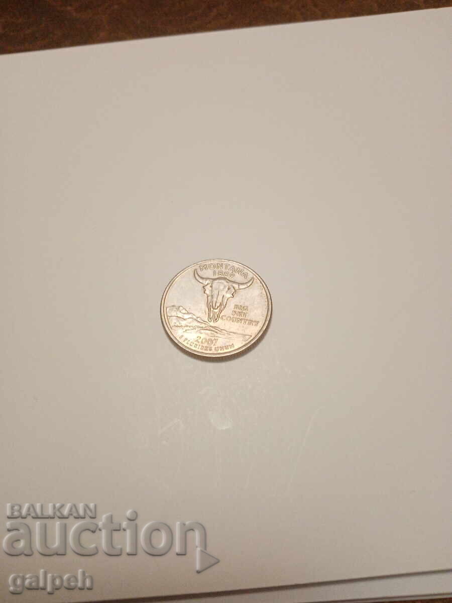 COIN USA - 25 cents 2007 - 2 leva. with price 2.00 BGN | € 1.02 COIN USA - 25 cents 2007 - 2 leva. with price 2.00 BGN | € 1.02