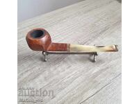 Pipe with bone mouthpiece