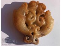 202.90 pcs natural jade fish amulet