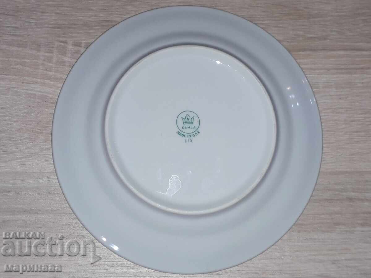 PLATE. PORCELAIN. ''KAHLA''. GDR with price 2.50 BGN | € 1.28