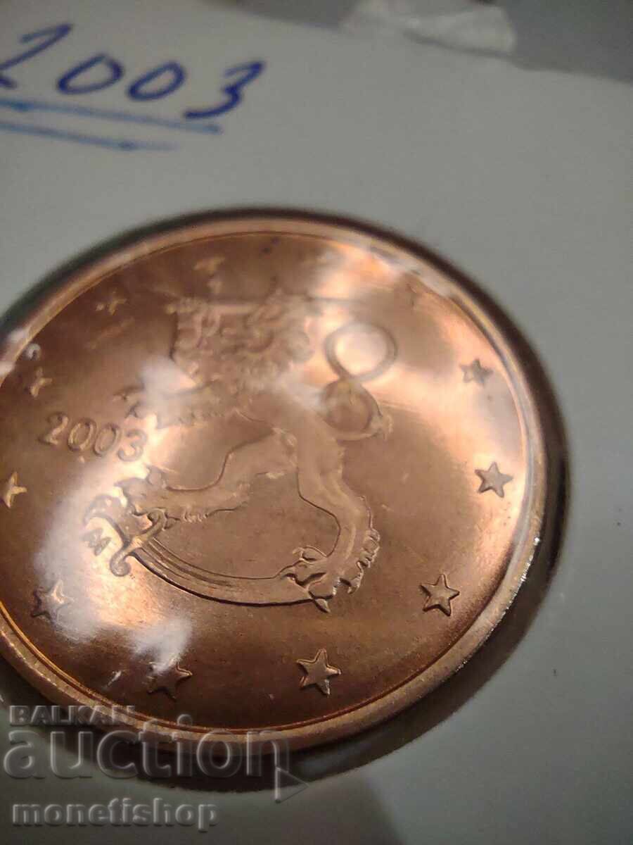 Selection of 1-2 and 5 Eurocents - Finland - UNC 2003. with price 10.00 BGN | € 5.11 Selection of 1-2 and 5 Eurocents - Finland - UNC 2003. with price 10.00 BGN | € 5.11