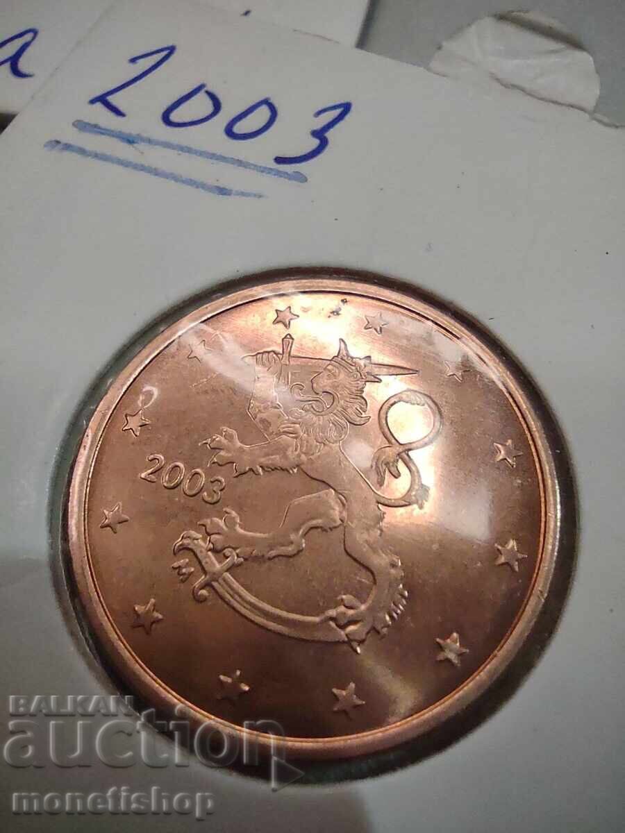 Auction Selection of 1-2 and 5 Eurocents - Finland - UNC 2003. Auction Selection of 1-2 and 5 Eurocents - Finland - UNC 2003.