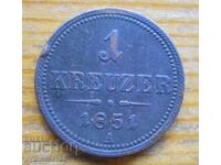 1 Kreuzer 1851 - Austria