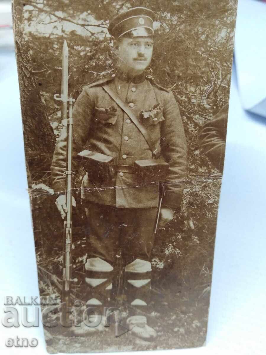 SOLDIER WITH RIFLE "MANNLICHER M 88", M88, BAY, UNIFORM, Imperial PHOTO SOLDIER WITH RIFLE "MANNLICHER M 88", M88, BAY, UNIFORM, Imperial PHOTO
