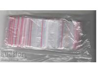 Pack of 100 ziplock bags 5/5 cm