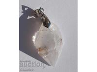 40 pcs natural rutile quartz pendant