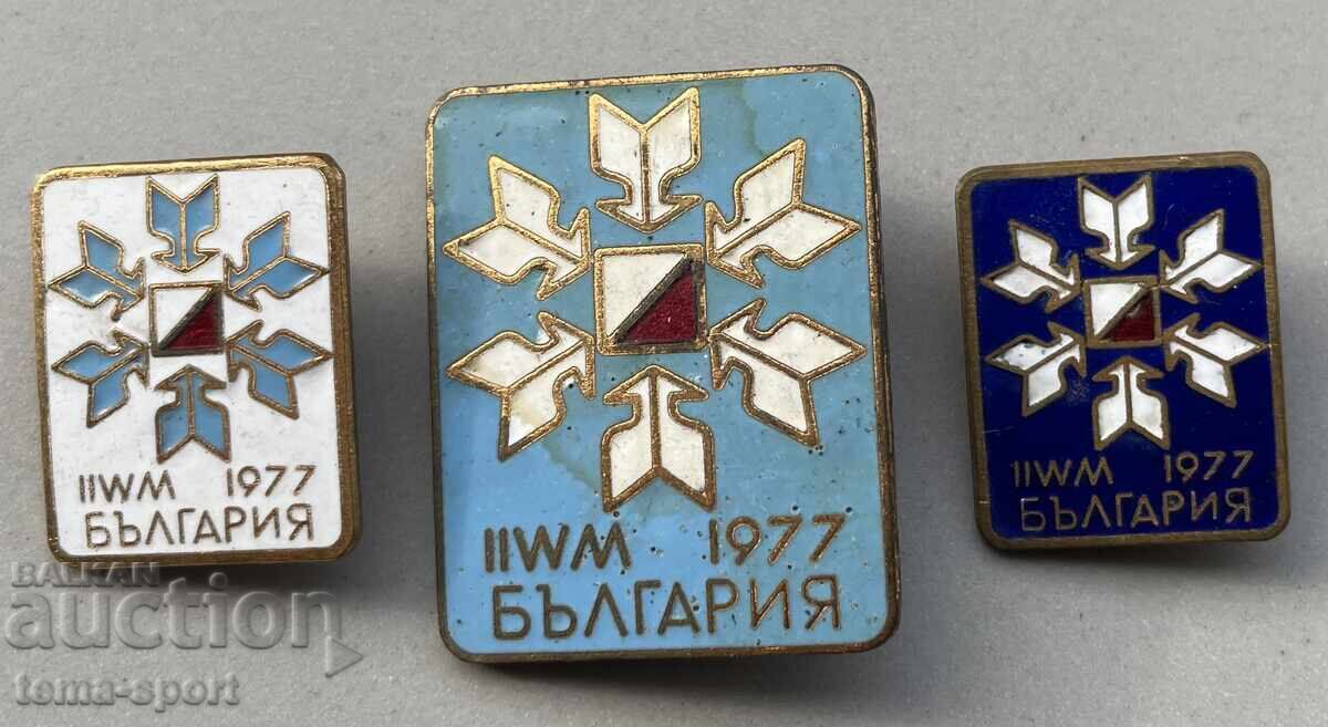 1281 Bulgaria set of 3 signs World Orienteering Championship 19 1281 Bulgaria set of 3 signs World Orienteering Championship 19