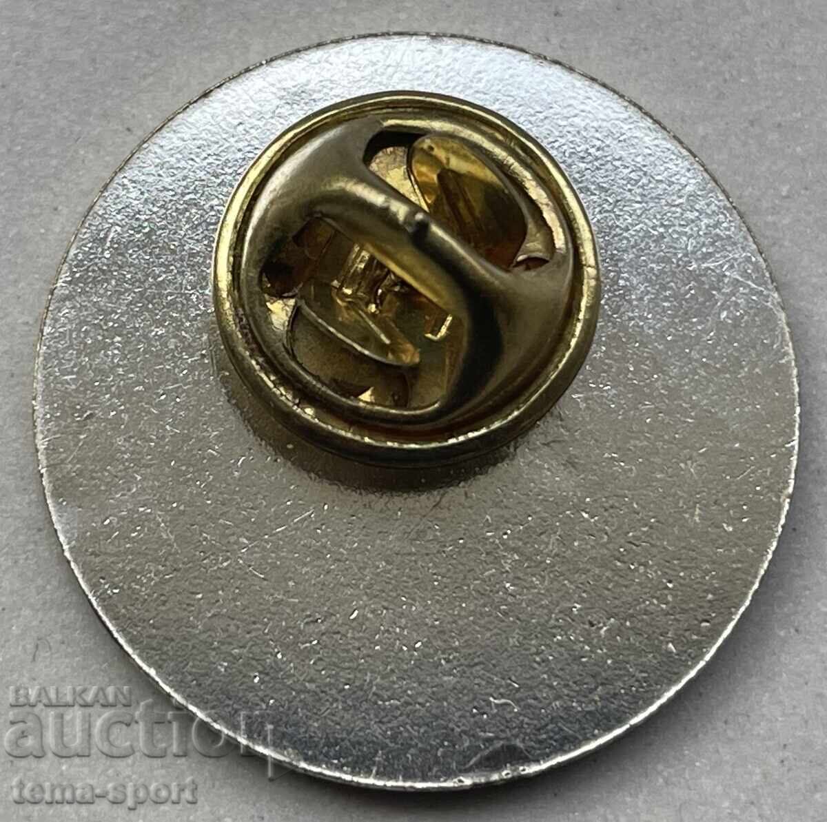 1282 Bulgaria sign World Cup VOLVO equestrian sport pin with price 5.00 BGN | € 2.56 1282 Bulgaria sign World Cup VOLVO equestrian sport pin with price 5.00 BGN | € 2.56