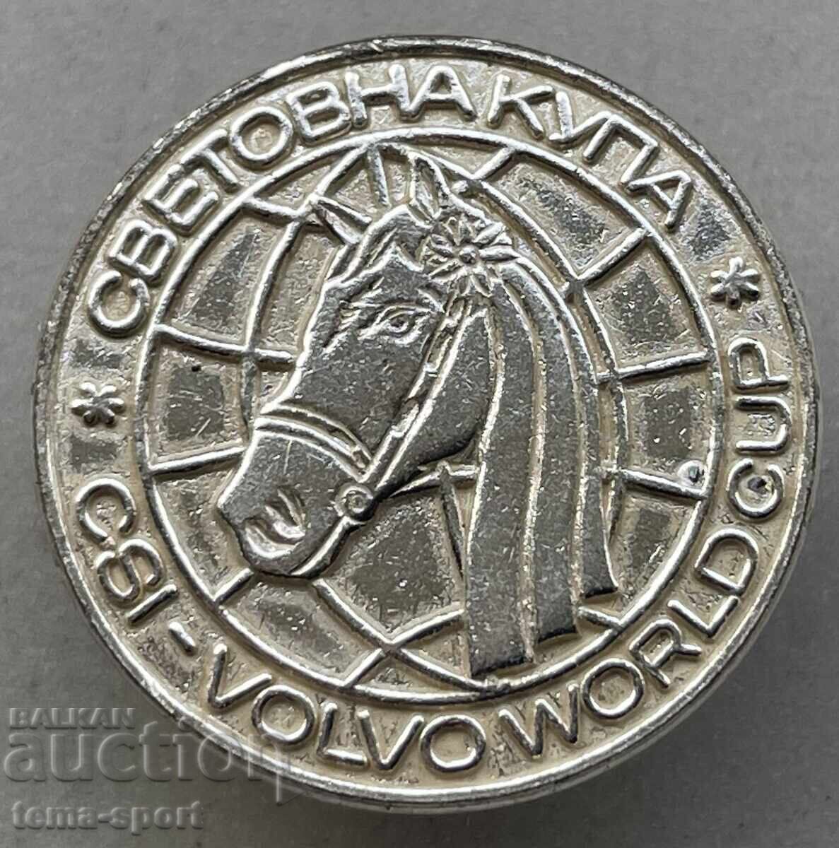 1282 Bulgaria sign World Cup VOLVO equestrian sport pin 1282 Bulgaria sign World Cup VOLVO equestrian sport pin