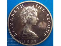 2 pence 1977 Isle of Man Elizabeth II argint PROOF