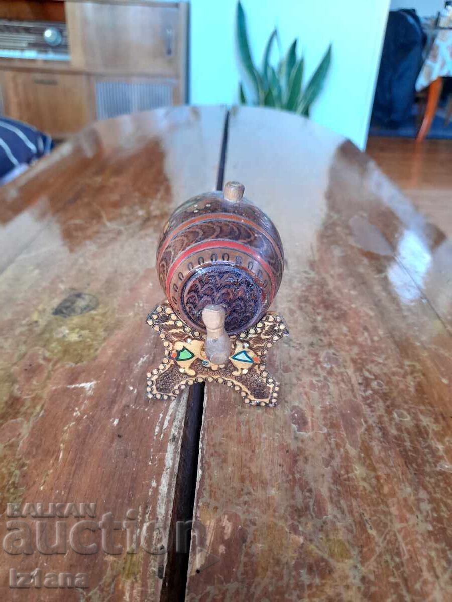 Old wooden souvenir barrel with price 27.00 BGN | € 13.80 Old wooden souvenir barrel with price 27.00 BGN | € 13.80