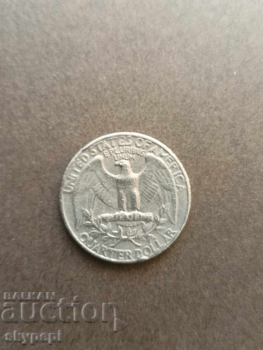Quarter dollar 1967 USA with price 10.00 BGN | € 5.11