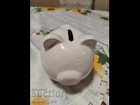 PIGGY BOX GERMAN PORCELAIN PIGGY BOX