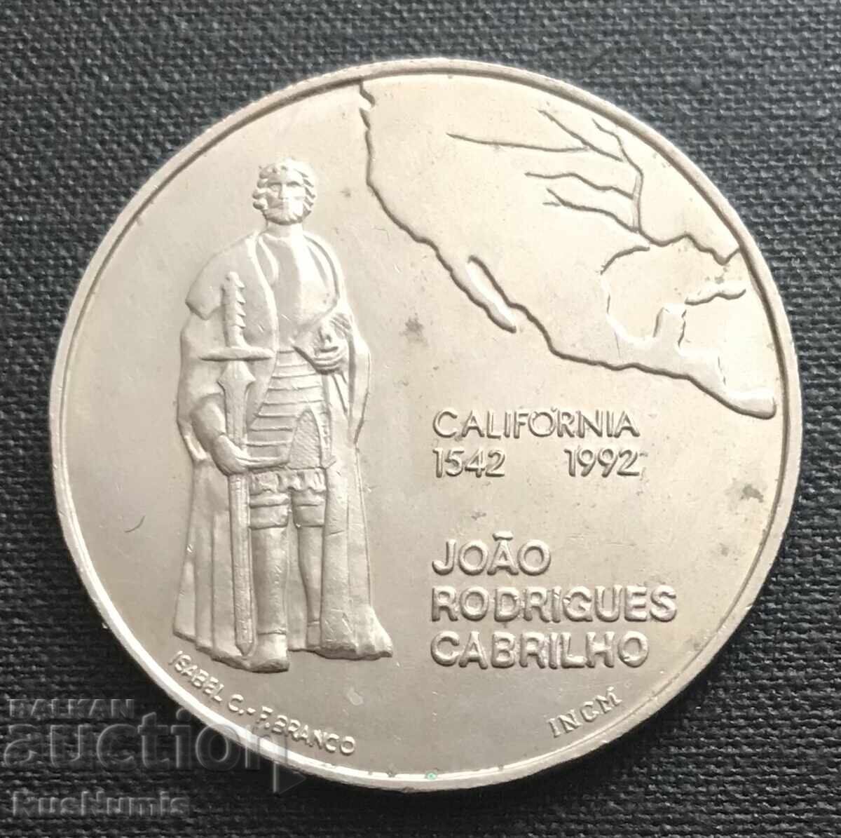 Portugal. 200 escudos 1992 California. Portugal. 200 escudos 1992 California.