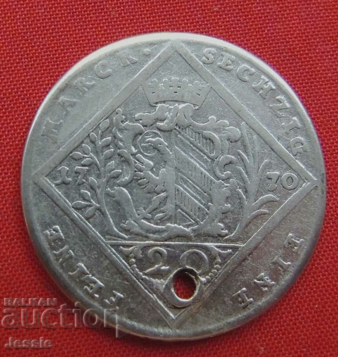 20 Kreuzer Austria-Hungary 1770 Silver - Augustus Iosephus 20 Kreuzer Austria-Hungary 1770 Silver - Augustus Iosephus