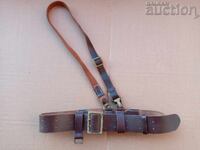 antique brown officer's belt with BMC protopea