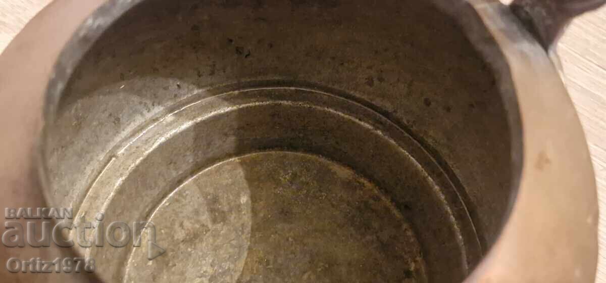 Antique, large, forged, copper kettle – 3.2l - 6 Antique, large, forged, copper kettle – 3.2l - 6