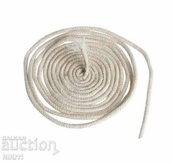Cotton wick for candles and gas lamps 4 mm - 5 m. with price 8.00 BGN | € 4.09 Cotton wick for candles and gas lamps 4 mm - 5 m. with price 8.00 BGN | € 4.09