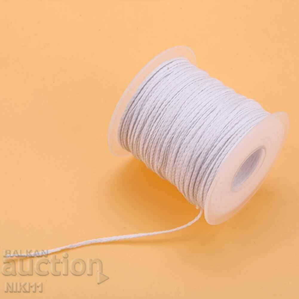 Wick for candles and gas lamps - 2mm - 5 meters /c with price 3.00 BGN | € 1.53 Wick for candles and gas lamps - 2mm - 5 meters /c with price 3.00 BGN | € 1.53
