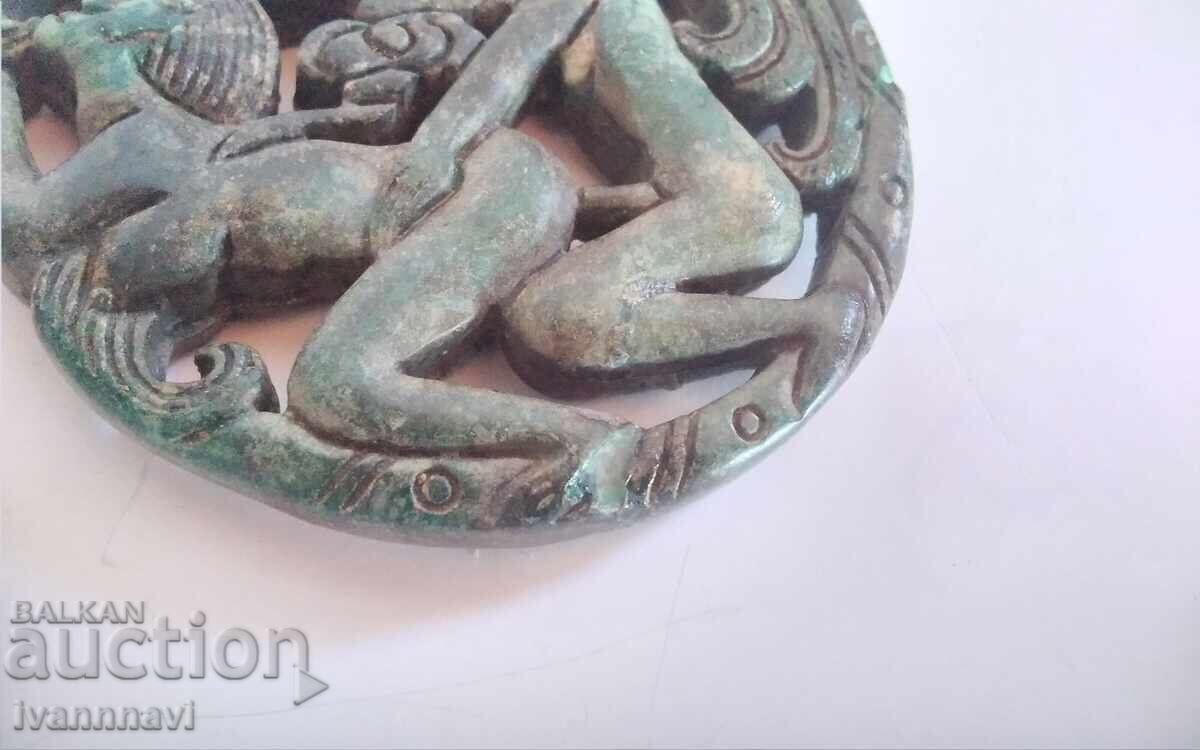 Scena erotică din jad lucrat manual - 5