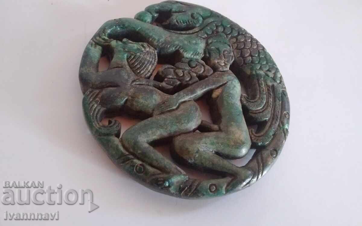 Scena erotică din jad lucrat manual - 6