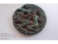 Erotic scene jade handmade