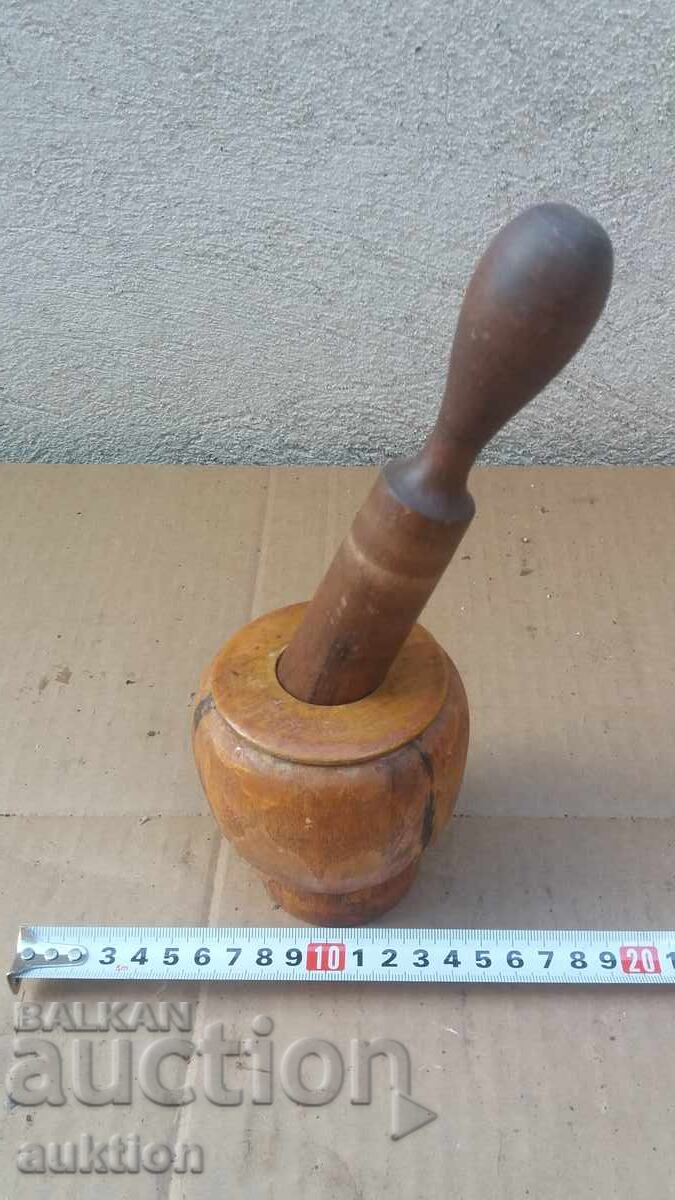 МАСИВНО ДЪРВЕНО ХАВАНЧЕ ЗА ЧУКАНЕ НА БИЛКИ И ПОДПРАВКИ с цена 12.99 лв. | € 6.64 МАСИВНО ДЪРВЕНО ХАВАНЧЕ ЗА ЧУКАНЕ НА БИЛКИ И ПОДПРАВКИ с цена 12.99 лв. | € 6.64