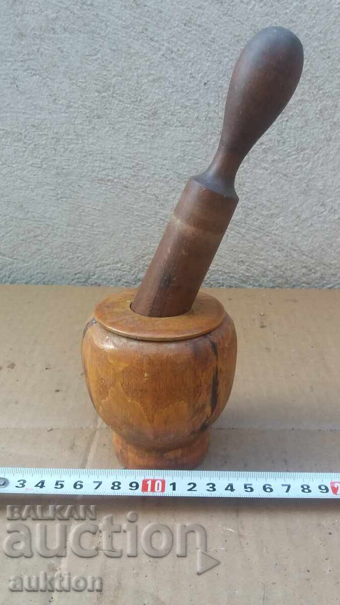 МАСИВНО ДЪРВЕНО ХАВАНЧЕ ЗА ЧУКАНЕ НА БИЛКИ И ПОДПРАВКИ МАСИВНО ДЪРВЕНО ХАВАНЧЕ ЗА ЧУКАНЕ НА БИЛКИ И ПОДПРАВКИ