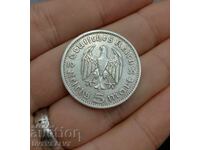 Moneda de argint cu 5 marci al treilea Reich - CITIȚI DESCRIEREA !!!!!