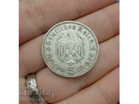 Moneda de argint cu 5 marci al treilea Reich - CITIȚI DESCRIEREA !!!!!